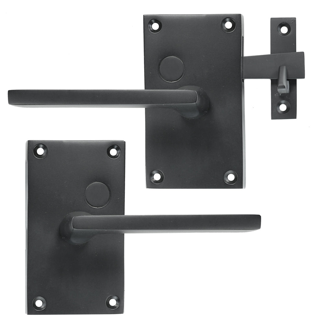 Solid Bronze Case Latch with Tapered Handle - Black – Iron Valley Hardware